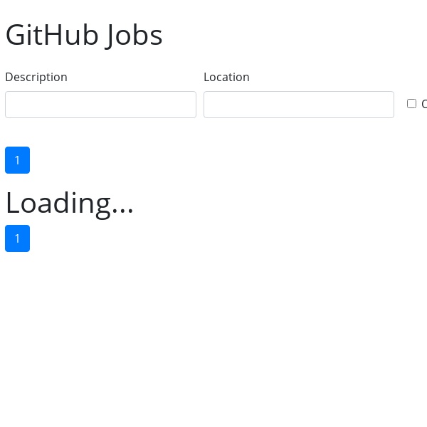 GitHub Jobs API